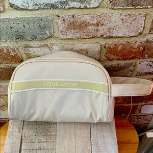 NWOT- Cream Women's Cosmetic Bag